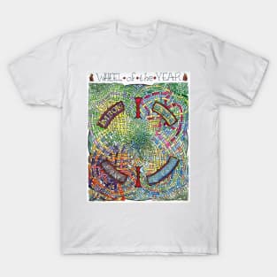 Wheel of the Year - Fire Festivals T-Shirt